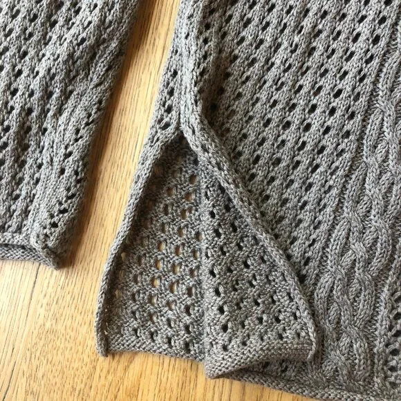 Jeanne Pierre Taupe Knit Sweater Size Medium NWT - Picture 2 of 8